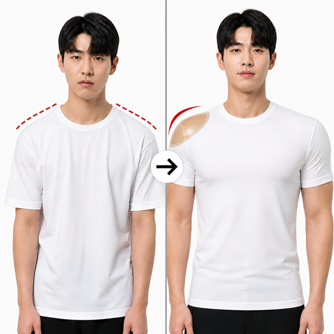 리빙에센스 남자 어깨뽕 패드 2개