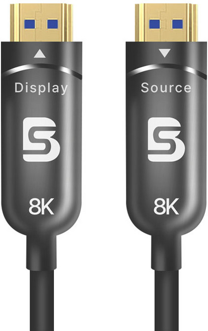 비에스 HDMI 8K60Hz 2.1AOC 하이브리드 메탈 광 케이블 10M-100M, 30m, 1개