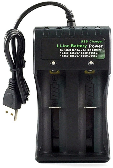 대륙의실수 18650 26650 배터리 충전기 충전지 3.7v 리튬이온 과충전방지 건전지 고속 2구, 1개