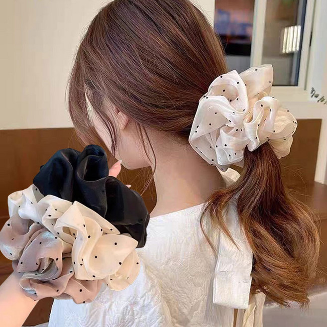 스카이미너리즈 우아한 쉬폰 헤어슈슈 곱창밴드 3종세트