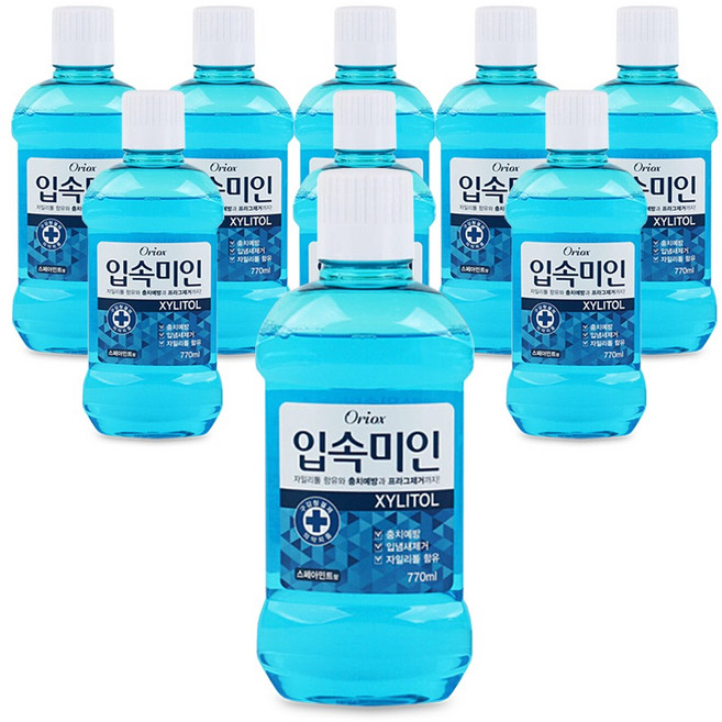 오릭스 입속미인 가글 1박스 (770ml), 9개, 770ml