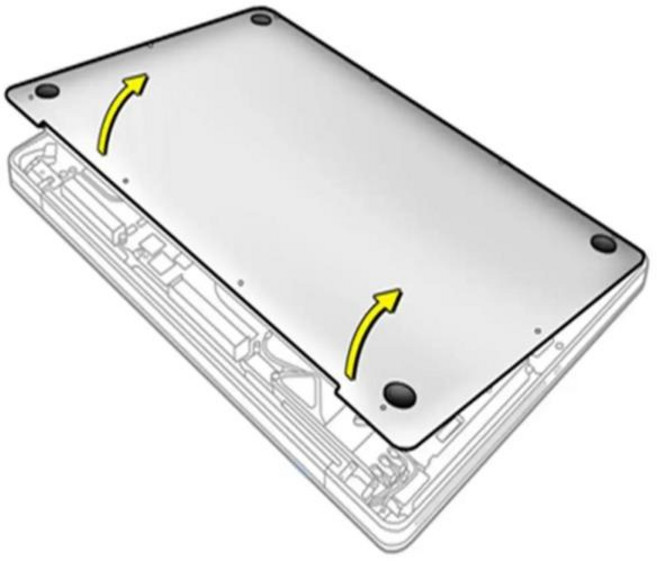 스너그데이즈 4개/세트 OEM 하단 케이스 고무 발 노트북 받침대 Macbook 교체용 검정색 발 매트 Pro Retina, 01 4pcs