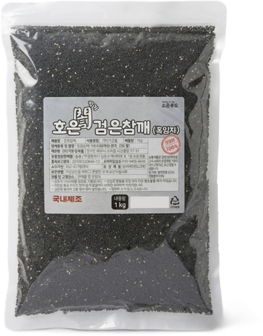 [호은] 검은 참깨 (흑임자), 1개, 1kg