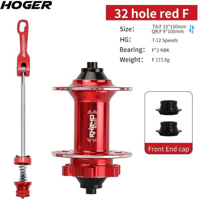 교환 120 36 HG 홀 디스크 액슬 산악 브레이크 스루 6 QR 전면 링 클릭 자전거 허브 32 HOGER 후면 MTB, 32H d QR TA F, 1개