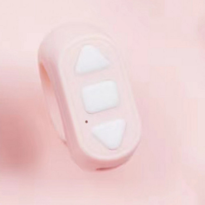 블루투스 반지 리모컨 핸드폰 무선 촬영, 1개, ZL-03 핑크 -3키