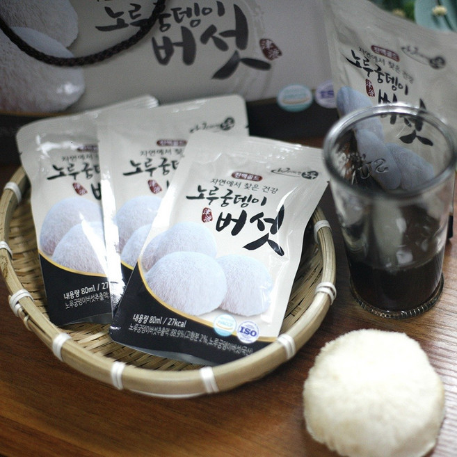 위 질환에 좋은 노루궁뎅이 버섯즙 80ml x 30팩 몸에 좋은 건강즙 선물세트, 1개, 2.4L