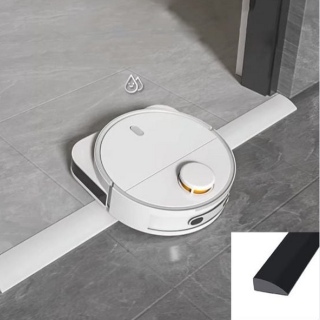 실리콘 접착 로봇청소기 문턱 방문턱 경사로 발판 경사판 경사대 단차 문지방 1mx1.2cm, 1.2cm 화이트, 화이트