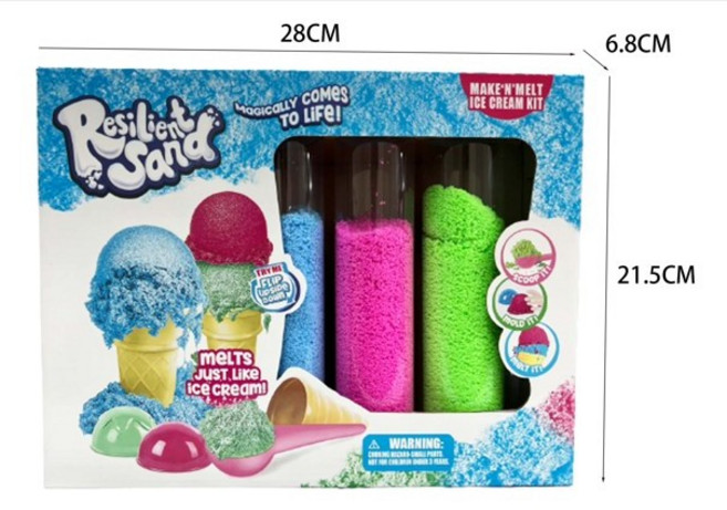 Resilient Sand 魔法拉力沙 冰淇淋組合, 1個