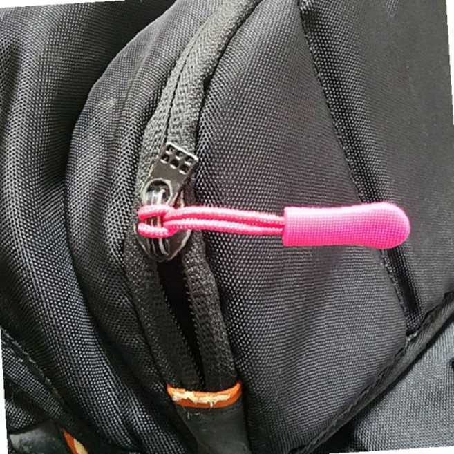 가방 지퍼 당김 손잡이 1p 실리콘 고리 스트랩 휴대용 파우치 백팩 여행용, 1개, 핑크