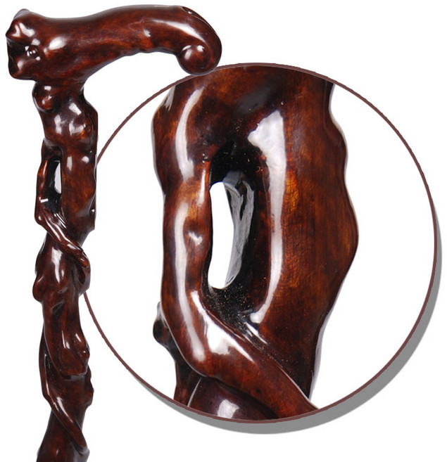 청려장 명아주지팡이 연수목 명아주 막대기 웰빙 청려장지팡이 나무지팡이 할아버지, 다크 지팡이 160-165cm, 1개