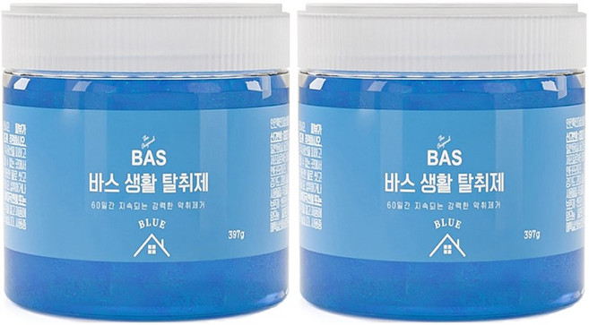 BAS 바스 블루 탈취제 본품, 397g, 2개