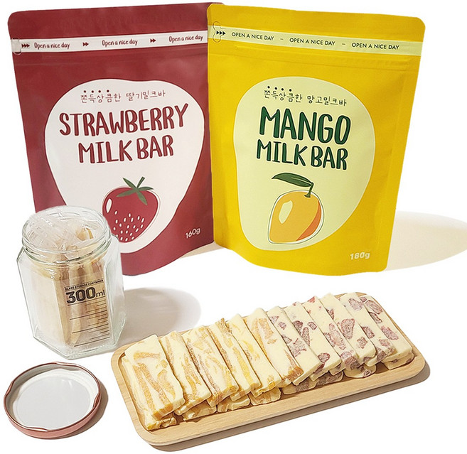 그링즈 과일듬뿍 망고밀크바, 1개, 160g