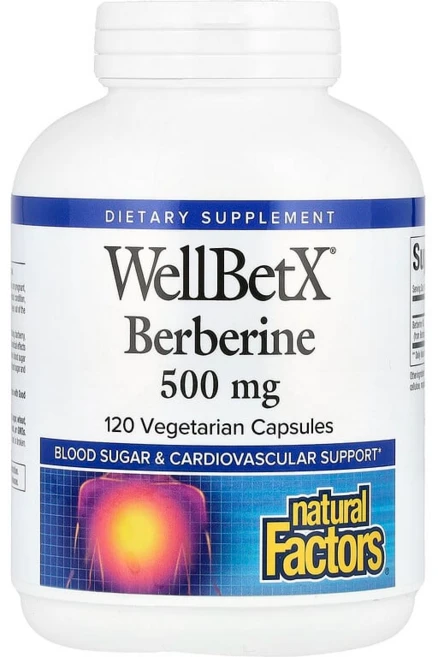 네추럴팩터스 웰벳X 베르베린 1000mg 베지테리안 캡슐, 120정, 1개 - 쿠팡