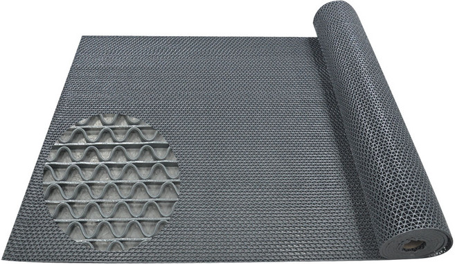 건물출입구 외부용 출입구 미끄럼방지매트 고급 맘보롤매트C형_그레이 120x100 두께 7mm, 그레이