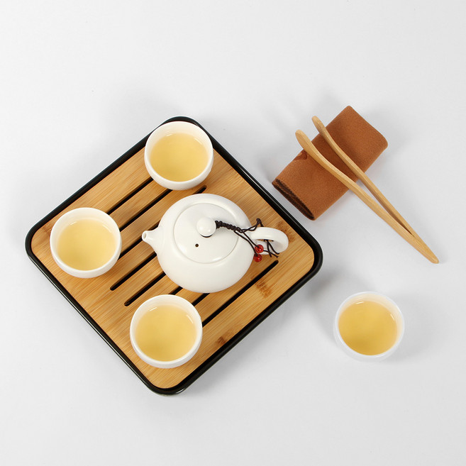 티앤차 여행 다도 다기세트, 1세트, 6종, 블랙