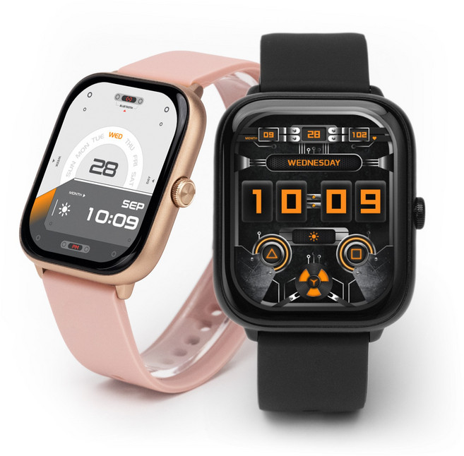 FanGu® 梵固 DA19 OLED經典款智慧手錶：藍芽通話、運動健康監測 智能生活好幫手, 黑色, 2.1吋, 藍牙