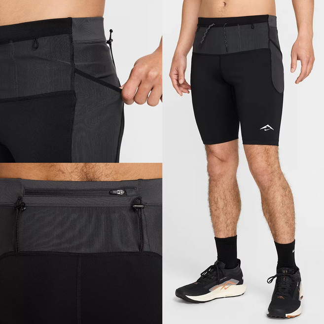 나이키 드라이핏 ADV 라바 루프 하프 러닝 타이즈 블랙 HJ4171-010