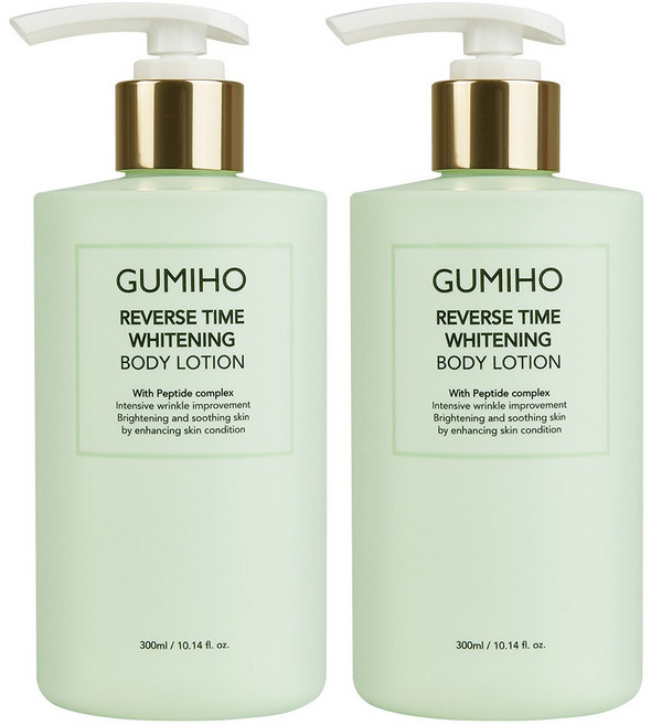 대용량 구미호 리버스 타임 화이트닝 바디 톤업로션 300ml Gumiho Body Lotion, 2개