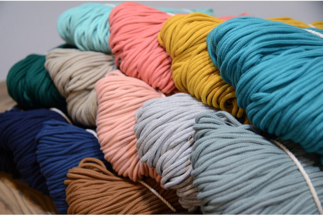 우동실 우동끈 스트링실 마크라메재료 네트백 마크라메가방, 37 네온 연두(200yd), 1개