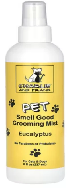 Charlie and Frank 펫 스멜 굿 그루밍 미스트 반려묘 및 반려견용 유칼립투스 향 237ml(8fl oz) - 쿠팡