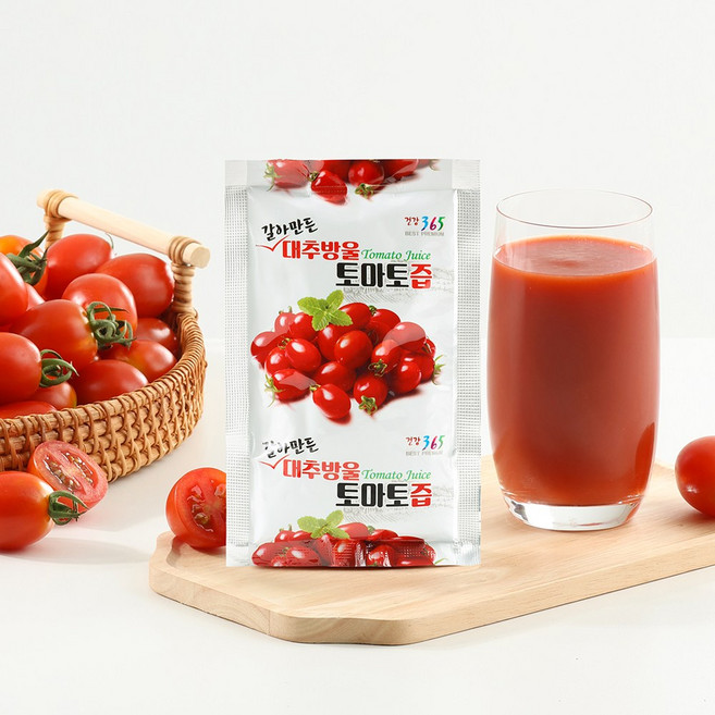 갈아 만든 대추방울토마토즙, 125ml, 150개