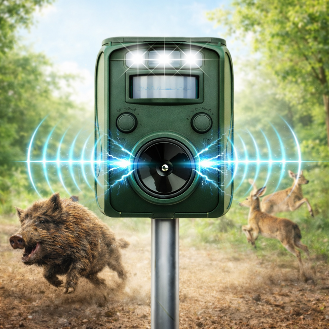 블로가드 멧돼지 퇴치기 태양광 반영구 야생동물 퇴치