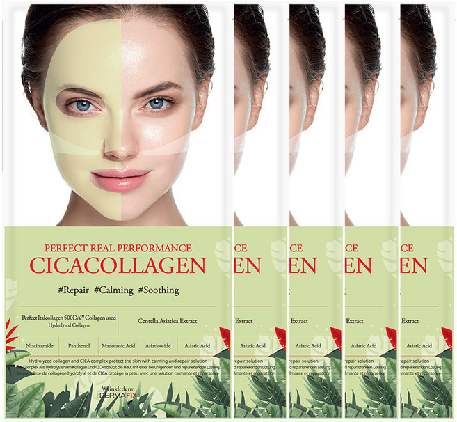 더마픽스 퍼펙트 리얼 퍼포먼스 시카콜라겐 마스크, 5개입, 1개