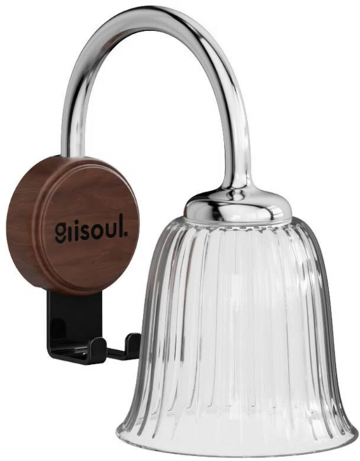 라온샵 거꾸로 양치컵 거치대 세트 안깨지는 물빠짐 위생컵, 1개, 브라운