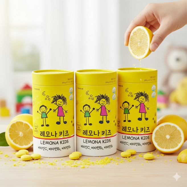 경남제약 레모나 키즈, 100정, 3개