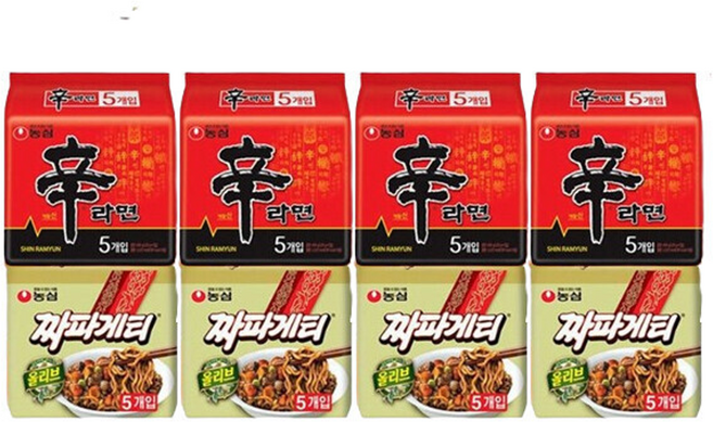 안성탕면 5개입 4봉 20봉, 20개