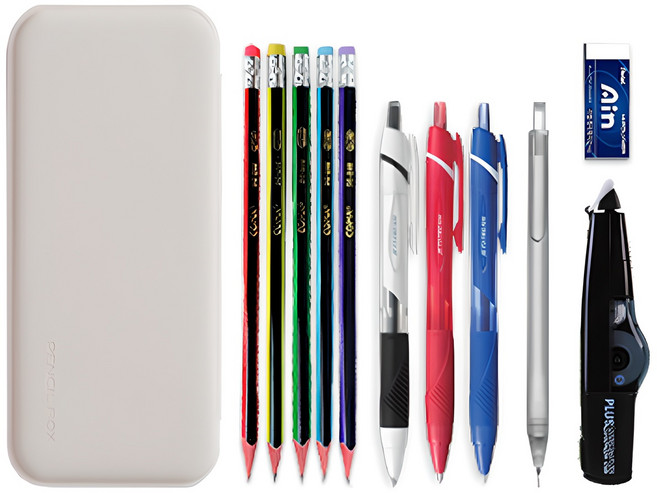 동아피엠에스 펜슬박스 필기구 선물세트 제트스트림 SXN-150-05, 그레이, 1세트