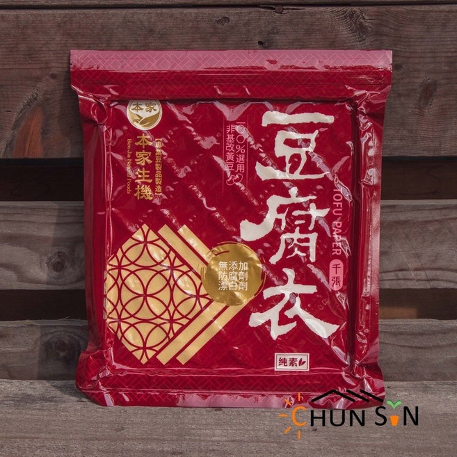 本家生機 豆腐衣/千張 煮火鍋超讚 純豆皮, 1個