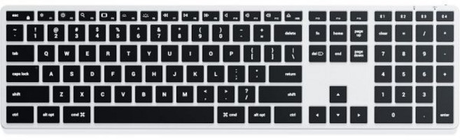 Mac용 사테치 슬림 X1 블루투스 백라이트 키보드 일루미네이팅 키 및 멀티 디바이스 동기화 MacBook AirPro M4 iPad mini Mac iMac 스페이스 그레이, X3, Silver