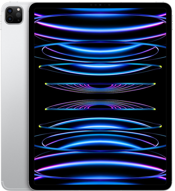Apple 정품 2022 아이패드 프로 12.9 6세대 M2칩, 실버, 512GB, Wi-Fi+Cellular