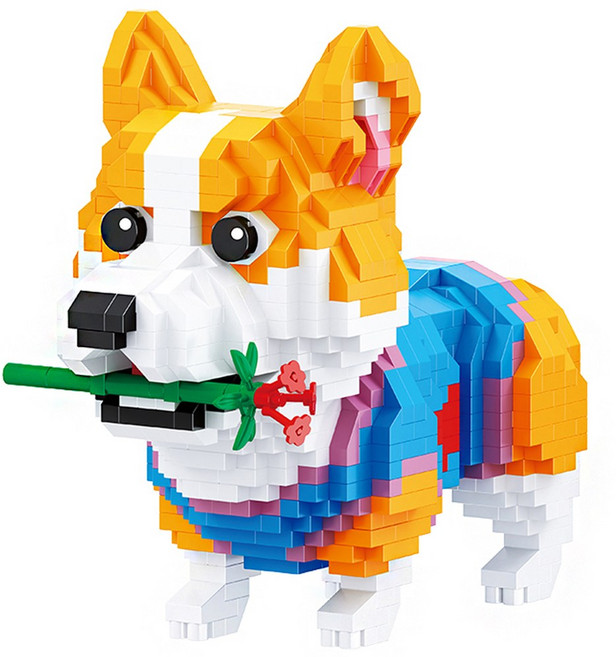 [알꿀밤-나노블럭-마이펫] BA베이비 웰시코기, 1개