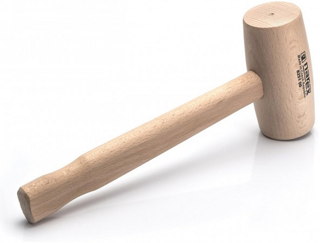 NAREX 원형 나무망치 8251 00 소목수용 300mm 나렉스, 1개, 825100