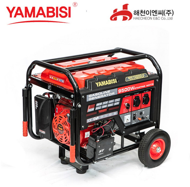 가솔린산업용발전기 야마비시 EM10000-C 혼다 젠코 제넥스 듀카 한도 센다이 저소음발전기, 1개