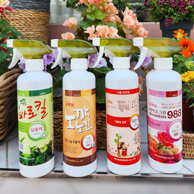 세경팜 식물살충제 스프레이 바로킬 500ml 식물관리제 팡이싹 노깍노진 제충국, 스프레이 클린팡, 1개