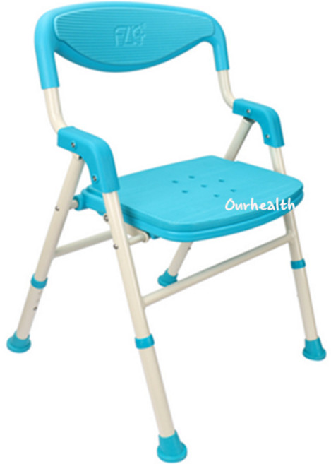 FZK 접이식 목욕의자 FZK-188, 1개, 블루