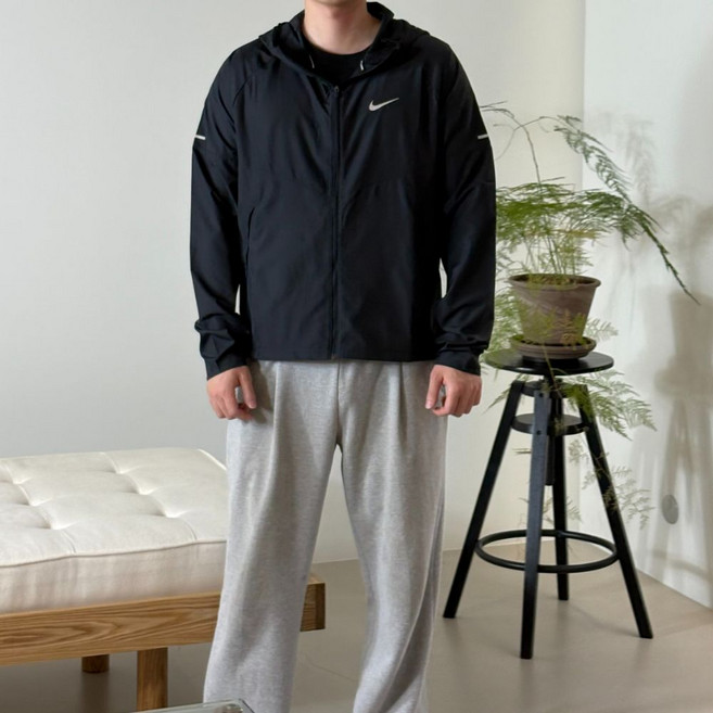 나이키 윈드러너 바람막이 리펠 마일러 후드 러닝재킷