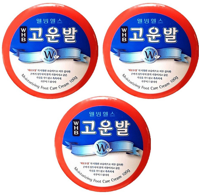 웰빙헬스 WHB고운발100g-1통, 1개입, 3개, 100g