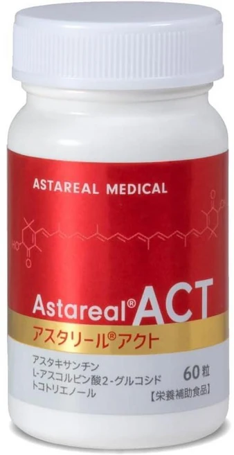 아스타리얼 ACT2 아스타잔틴 아스타크산틴, 1개, 60정 - 쿠팡