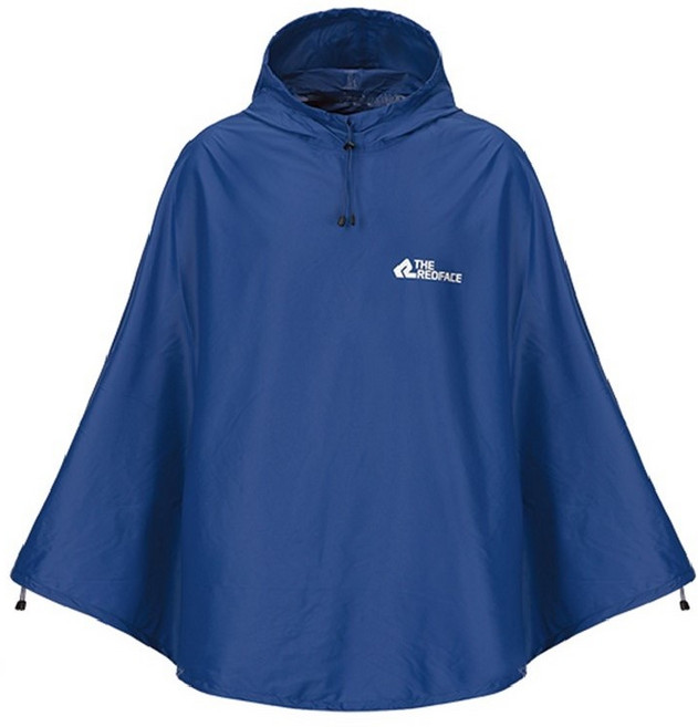 레드페이스 (가격 인하) 사계절 완전 방수 방풍 투습 기능성 휴대 편한 남녀 공용 고급 스포츠 등산 판초 우의 (판쵸옵티멀) XREG101132CX3, 1개, 블루
