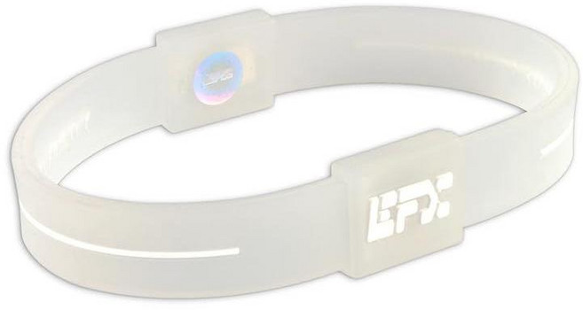 EFX 퍼포먼스 순수 실리콘 팔찌 균형 유연성, 반투명/흰색, 1개