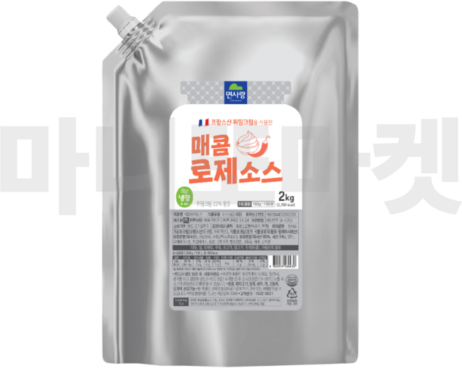 매콤로제소스 면사랑, 1개, 2kg
