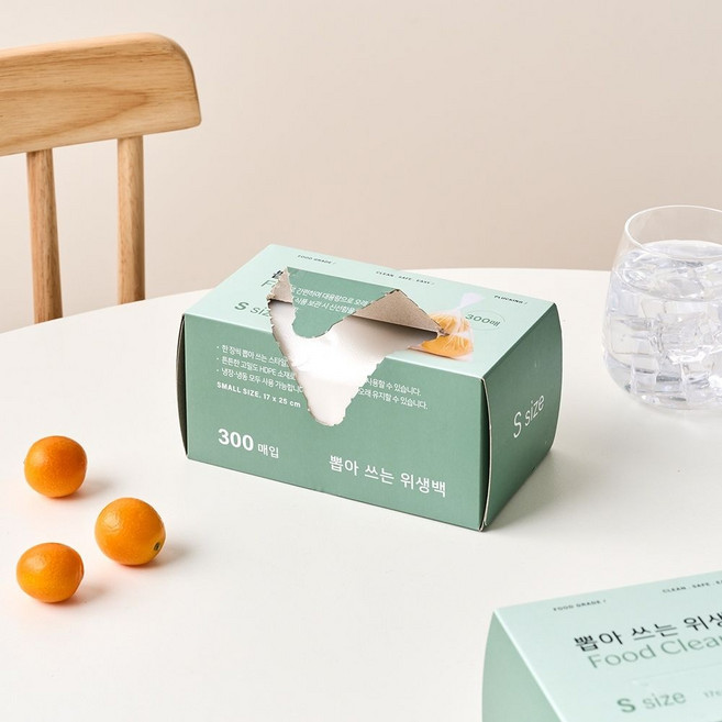 모던하우스 데일리 뽑아쓰는 위생백 17cm x 25cm, 소(S), 300개입, 1개