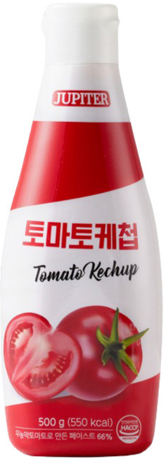 [쥬피터]리얼 토마토 케첩500g 국내산 무농약 토마토 건강한 아기 케첩, 500g, 6개