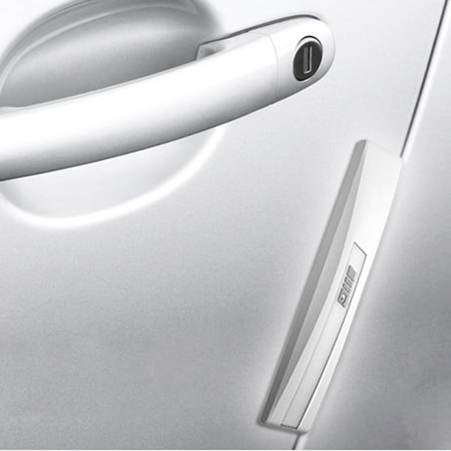 제노바 나이프 도어가드 차량용문꼭방지가드, 화이트, 1세트