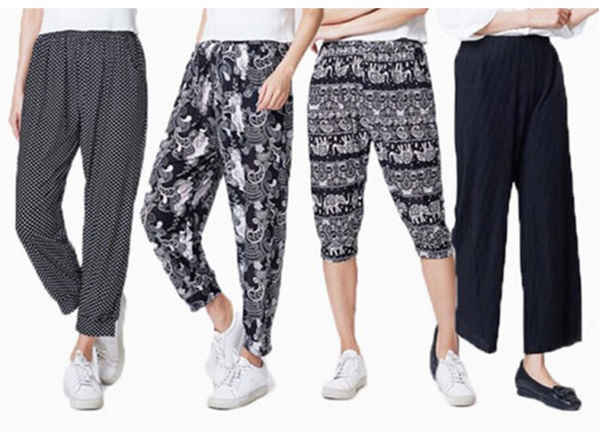 쿨 플리츠 팬츠 4종세트 쿨링 냉장고바지 아이스 몸빼바지 얼음 쿨바지