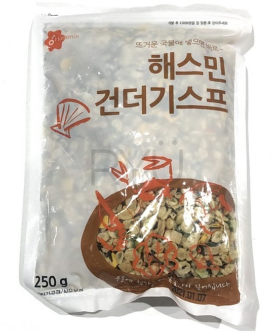 해스민 건더기스프 250g 별미튀김 동결건조파 계란지단 건조유부, 1개